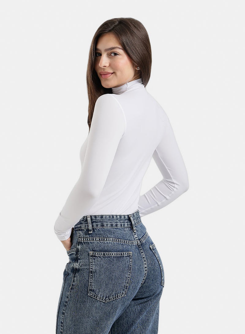 Carina Slim Fit High-Neck Top - Image 3